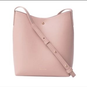 Samara peony pink vegan leather crossbody purse shoulder bag